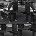 Thumbnail image #4 for Cambro Versa Food Bar™ VCS32CNT110 Straight Connector for Cart to Standard-Height Food Bar/Work Table, Black