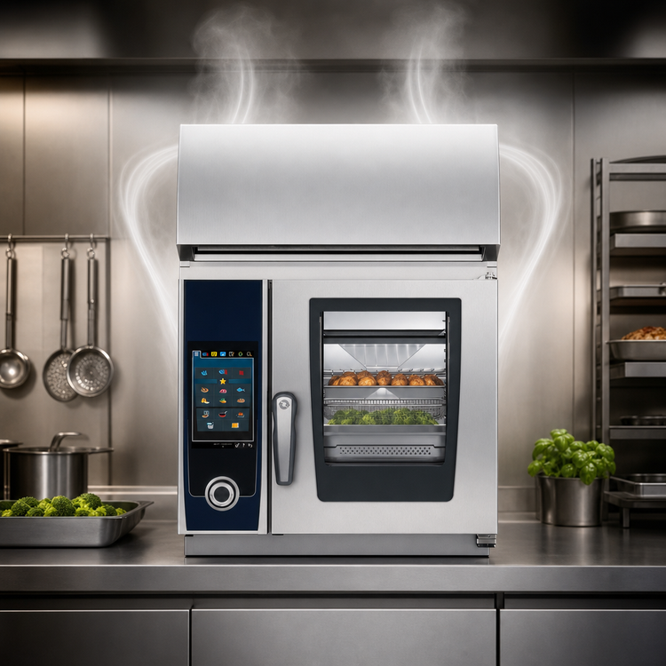 Product image #3 for RATIONAL iCombi Pro XS Electric Countertop Combi Oven with UltraVent Plus Recirculating Hood