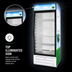 Thumbnail image #3 for Fogel 26 Cu. Ft. One-Section Glass Door Reach-In Refrigerator with Top Illuminated Sign