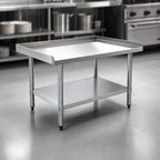 Thumbnail image #3 for Eagle Group BlendPort® BPT-3048EG 48 x 30 Inch Stainless Steel Top Equipment Stand with Galvanized Legs and Adjustable Undershelf