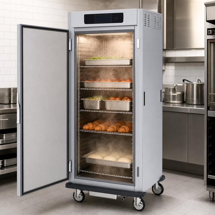 Product image #3 for Metro C5 9 Series Full-Height Pass-Thru Controlled Humidity Heated Holding and Proofing Cabinet with Solid Doors and Universal Wire Slides