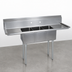 Thumbnail image #3 for BK Resources 60-Inch Triple Compartment Convenience Store Sink with Dual 15-Inch Drainboards