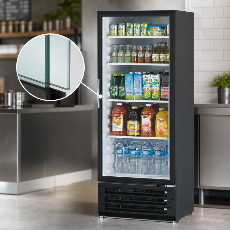 Product image #4 for Turbo Air 1-Section Self-Contained Glass Door Merchandiser Refrigerator, 20.3 Cu. Ft., Bottom Mount