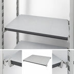 Thumbnail image #3 for Cambro Camshelving® Elements EXSK2136S5480 5-Shelf Solid Universal Shelf Kit, 21"D x 36"W, Speckled Gray, Elements XTRA