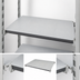 Thumbnail image #3 for Cambro Camshelving Elements XTRA 21-Inch x 36-Inch Solid Universal Shelf Kit, Speckled Gray