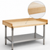 Thumbnail image #3 for Eagle Group 48 Inch x 30 Inch Bakers' Top Wood Work Table with 1-3/4 Inch Hardwood Top and Undershelf