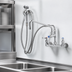 Thumbnail image #3 for T&S Brass B-0175-02 Wall Mount Pre-Rinse Mixing Faucet Assembly with Swing Nozzle and 96-Inch Hose