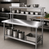 Thumbnail image #3 for Eagle Budget Series Spec-Master B Series Stainless Steel Work Table with Flex-Master Overshelf Kit, 60W x 30D