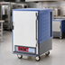 Thumbnail image #3 for Metro C5 3 Series Blue Insulation Armour Mobile Half-Height Heated Holding Cabinet with Solid Door and Lip Load Slides