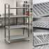 Thumbnail image #3 for Cambro Camshelving Elements XTRA 4-Tier Vented Stationary Starter Unit, 18 x 42 x 64 Inches, Speckled Gray