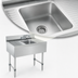 Thumbnail image #3 for Advance Tabco Underbar Basics 1-Compartment Stainless Steel Bar Sink with Dual Drainboards and Deck-Mount Faucet
