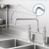 Thumbnail image #3 for T&S Brass 8-Inch Adjustable Center Deck Mount Mixing Faucet with 6-Inch Swing Nozzle and Lever Handles