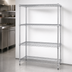 Thumbnail image #3 for Quantum 48 Inch x 12 Inch x 54 Inch Wire Shelving Starter Kit with 4 Shelves, Chrome Plated