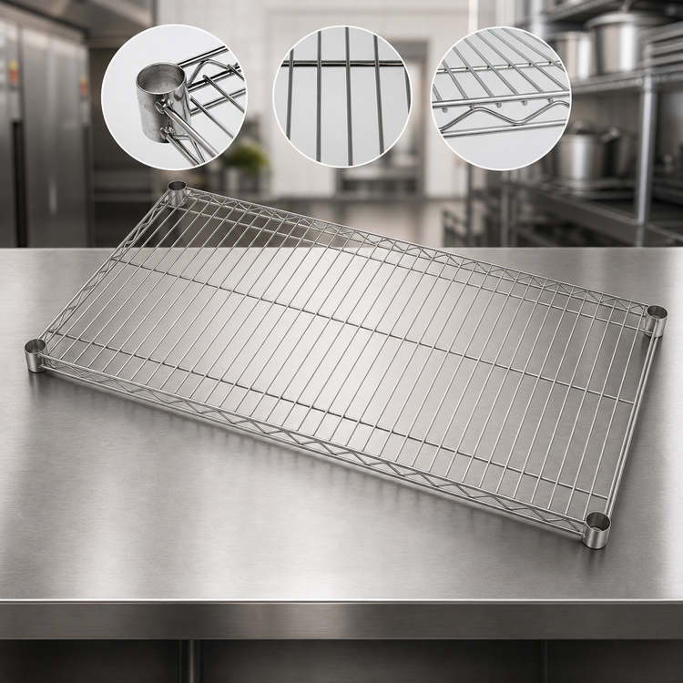 Product image #3 for Quantum 54-Inch x 24-Inch 304 Stainless Steel Wire Shelf