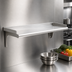 Thumbnail image #3 for Eagle Group Snap-n-Slide 36-Inch W x 12-Inch D Wall Shelf, Rolled Front Edge, 16/430 Stainless Steel