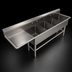 Thumbnail image #3 for John Boos Pro-Bowl 4-Compartment Sink with Left Drainboard, 100-3/16