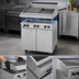 Thumbnail image #3 for Garland Master Series 24-Inch Range-Match Modular Gas Charbroiler with Briquettes and Flat/Tilt Grates
