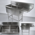 Thumbnail image #3 for John Boos Pro-Bowl Floor Model 2-Compartment Stainless Steel Sink with Right Drainboard