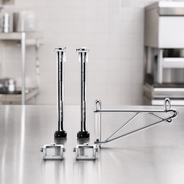 Product image #3 for Eagle Adjustable Post Wire Wall Mount Prepackaged End Unit for 14-Inch Shelves, Chrome Plated
