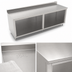 Thumbnail image #3 for John Boos 96-Inch x 24-Inch Stainless Steel Work Table with Open Front Cabinet Base and 5-Inch Backsplash