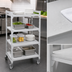 Thumbnail image #4 for Cambro Camshelving Premium High Density Mobile Solid Starter Unit, 4-Shelf, 21 x 54 x 75-1/4 Inches, Speckled Gray