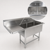Thumbnail image #3 for John Boos Pro-Bowl 2-Compartment Commercial Stainless Steel Sink with Left Drainboard