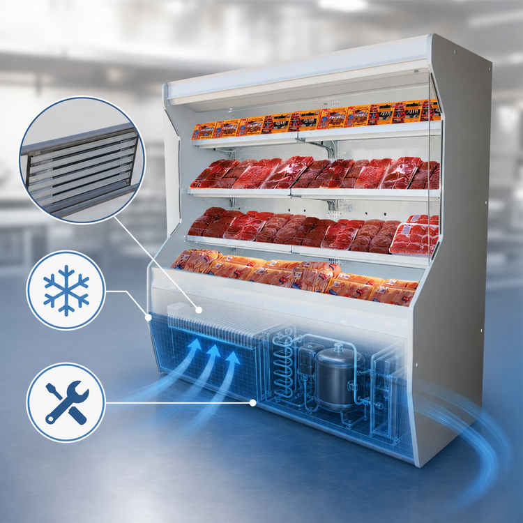 Product image #3 for Howard-McCray 32E Series 50-Inch Self-Contained Meat Open Merchandiser with LED Lighting