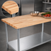 Thumbnail image #3 for John Boos JNS11-X 72-Inch Wood Top Work Table with Adjustable Undershelf and Galvanized Legs