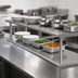 Thumbnail image #3 for Advance Tabco Double-Tier Pass-Thru Shelf, 144 Inch W x 18 Inch D, 18/430 Stainless Steel