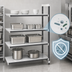 Thumbnail image #3 for Cambro Camshelving Elements XTRA 24 x 42 x 64 Inch 4-Tier Solid Stationary Add-On Shelving Unit