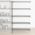 Thumbnail image #3 for Eagle Valu-Master 4-Tier Add-On Wire Shelving Unit, 36W x 24D x 74H, Pewter Gray Epoxy Finish