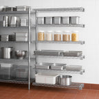 Thumbnail image #3 for Eagle Group EAGLEbrite A5-74-2448Z 5-Tier Add-On Wire Shelving Unit, 48"W x 24"D x 74"H, Zinc Finish