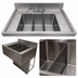 Thumbnail image #4 for BK Resources 72-Inch Three-Compartment Underbar Sink with Dual Drainboards and Faucet