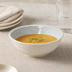 Thumbnail image #4 for CFS Brands Grove 6400506 20 oz Round Rimmed Melamine Soup Bowl, 6 in, Buff Case of 12