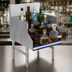 Thumbnail image #3 for Advance Tabco Prestige Supreme 5-Step Freestanding Stainless Steel Liquor Bottle Display Unit