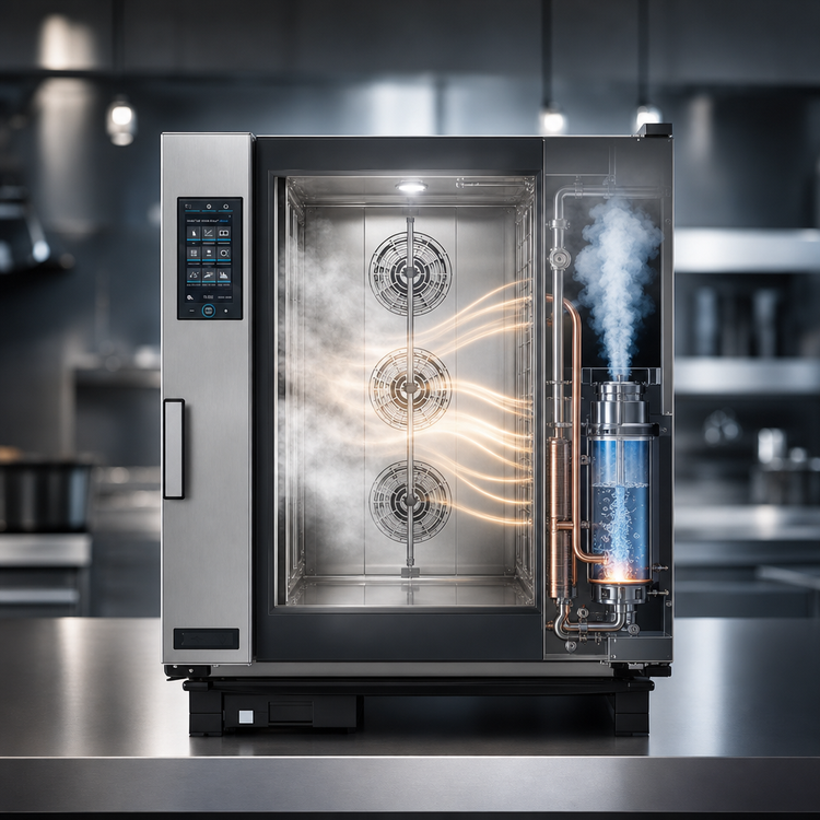 Product image #3 for UNOX ChefTop MIND.Maps Plus High-Power Electric Countertop Combi Oven / Steam Oven with 10 Full-Size Sheet Pan Capacity