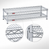 Thumbnail image #3 for Eagle Group QuadTruss 2-Tier Front Case Merchandise Wire Shelving Unit, 30W x 14D x 14H, Chrome Finish