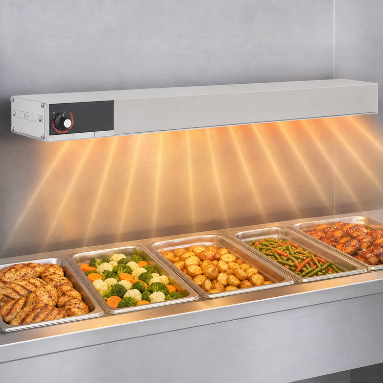 Product image #3 for Hatco Glo-Ray 60-Inch Aluminum High Watt Infrared Strip Heater, 120V