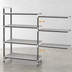 Thumbnail image #3 for Cambro Camshelving Elements XTRA 4-Shelf Vented Stationary Add-On Polymer Shelving Unit, 21 x 54 x 84 Inches, Speckled Gray