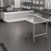 Thumbnail image #3 for John Boos Pro-Bowl Island L-Shaped Clean Dishtable, 60