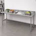 Thumbnail image #3 for Advance Tabco 108-Inch x 24-Inch Stainless Steel Work Table with 1-1/2-Inch Rear Up-Turn and Open Base