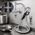 Thumbnail image #3 for OptiFlow Lead-Free Dual Valve Deck Mount Pot Filler with 72-Inch Stainless Steel Braided Hose