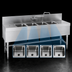 Thumbnail image #3 for Eagle Spec-Bar Four-Compartment Underbar Sink Unit with Right Drainboard, 60 x 24 x 37 Inches