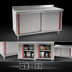 Thumbnail image #3 for Spec-Master Marine Series Stainless Steel Enclosed Work Table with Sliding Doors, 96 x 30 Inches