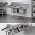 Thumbnail image #3 for Advance Tabco Regaline 2-Compartment Freestanding Sink with Left-Hand Drainboard, 20