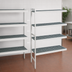 Thumbnail image #3 for Fermostock 4-Tier Polymer Shelving Expansion Kit, 31 x 22 x 83 Inches, Add-On Unit