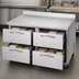 Thumbnail image #3 for Turbo Air PRO Series Two-Section Worktop Freezer with 4 Drawers, 17.2 Cu. Ft., Self-Contained, Stainless Steel