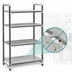 Thumbnail image #3 for Cambro Camshelving Elements XTRA 4-Tier Stationary Polymer Shelving Starter Unit, 24 x 72 x 84, 3 Vented + 1 Solid, Speckled Gray