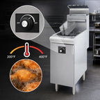 Thumbnail image #3 for Admiral Craft Black Diamond BDGF-120/LPG Floor-Standing Propane Gas Deep Fryer, 45-50 lb, Thermostatic, 120,000 BTU