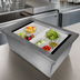 Thumbnail image #3 for TableCraft Portable Insulated Single Ice Well Without Lid, Brushed Aluminum